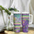 Mardi Gras Fleur De Lis Tumbler With Handle With Beads Glitter Pattern - Wonder Print Shop