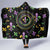 Mardi Gras Fleur De Lis Hooded Blanket With Round Carnival Beads - Wonder Print Shop