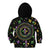 Mardi Gras Fleur De Lis Kid Hoodie With Round Carnival Beads - Wonder Print Shop