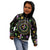 Mardi Gras Fleur De Lis Kid Hoodie With Round Carnival Beads - Wonder Print Shop