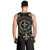 Mardi Gras Fleur De Lis Men Tank Top With Round Carnival Beads