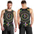 Mardi Gras Fleur De Lis Men Tank Top With Round Carnival Beads