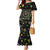 Mardi Gras Fleur De Lis Mermaid Dress With Round Carnival Beads - Wonder Print Shop