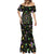 Mardi Gras Fleur De Lis Mermaid Dress With Round Carnival Beads - Wonder Print Shop