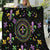 Mardi Gras Fleur De Lis Quilt With Round Carnival Beads - Wonder Print Shop