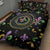 Mardi Gras Fleur De Lis Quilt Bed Set With Round Carnival Beads - Wonder Print Shop