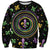 Mardi Gras Fleur De Lis Sweatshirt With Round Carnival Beads - Wonder Print Shop