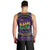 Mardi Gras Gnome Men Tank Top Beads Fleur de lis Symbol