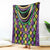 Mardi Gras Strings of Beads Blanket