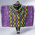 Mardi Gras Strings of Beads Hooded Blanket - Wonder Print Shop