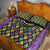 Mardi Gras Strings of Beads Quilt Bed Set - Wonder Print Shop