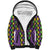 Mardi Gras Strings of Beads Sherpa Hoodie - Wonder Print Shop