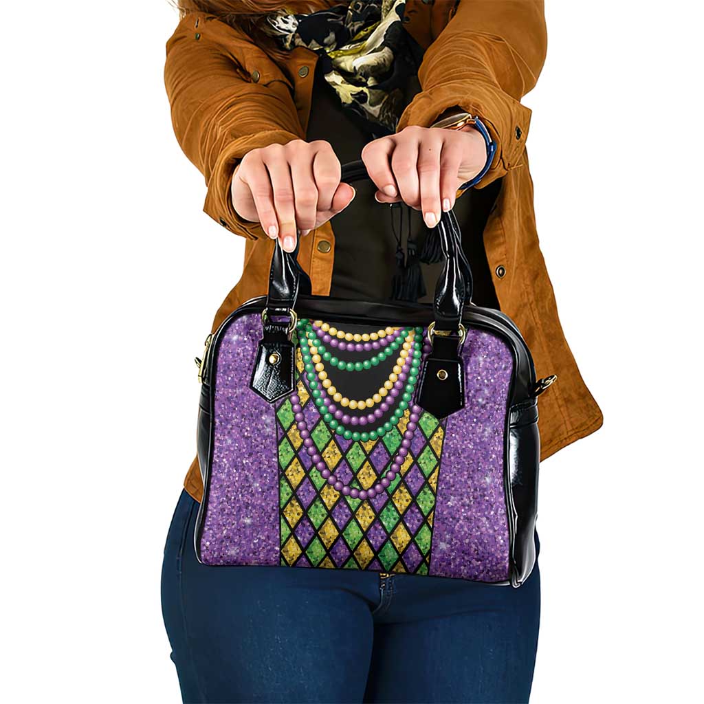 Mardi Gras Strings of Beads Shoulder Handbag - Wonder Print Shop