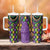 Mardi Gras Strings of Beads Tumbler With Handle - Wonder Print Shop