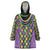 Mardi Gras Strings of Beads Wearable Blanket Hoodie