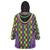 Mardi Gras Strings of Beads Wearable Blanket Hoodie