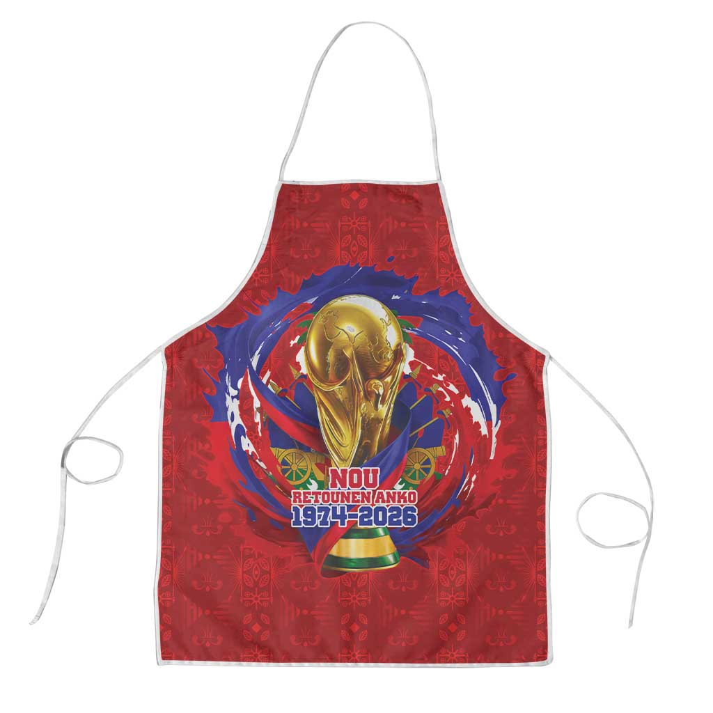 Haiti Grenadye Alaso Apron Red Nou Retounen Anko 1974-2026 - Wonder Print Shop