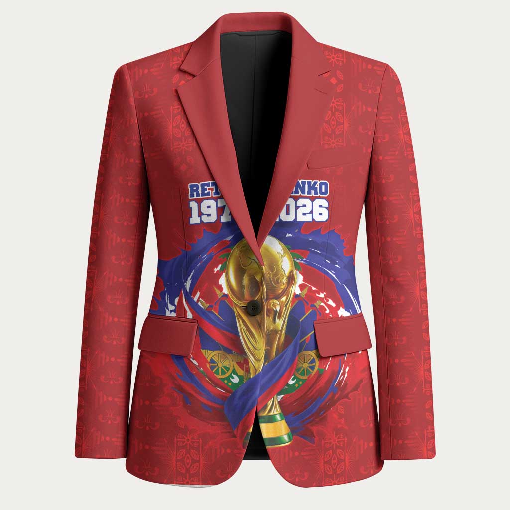 Custom Haiti Grenadye Alaso Blazer Red Nou Retounen Anko 1974-2026 - Wonder Print Shop