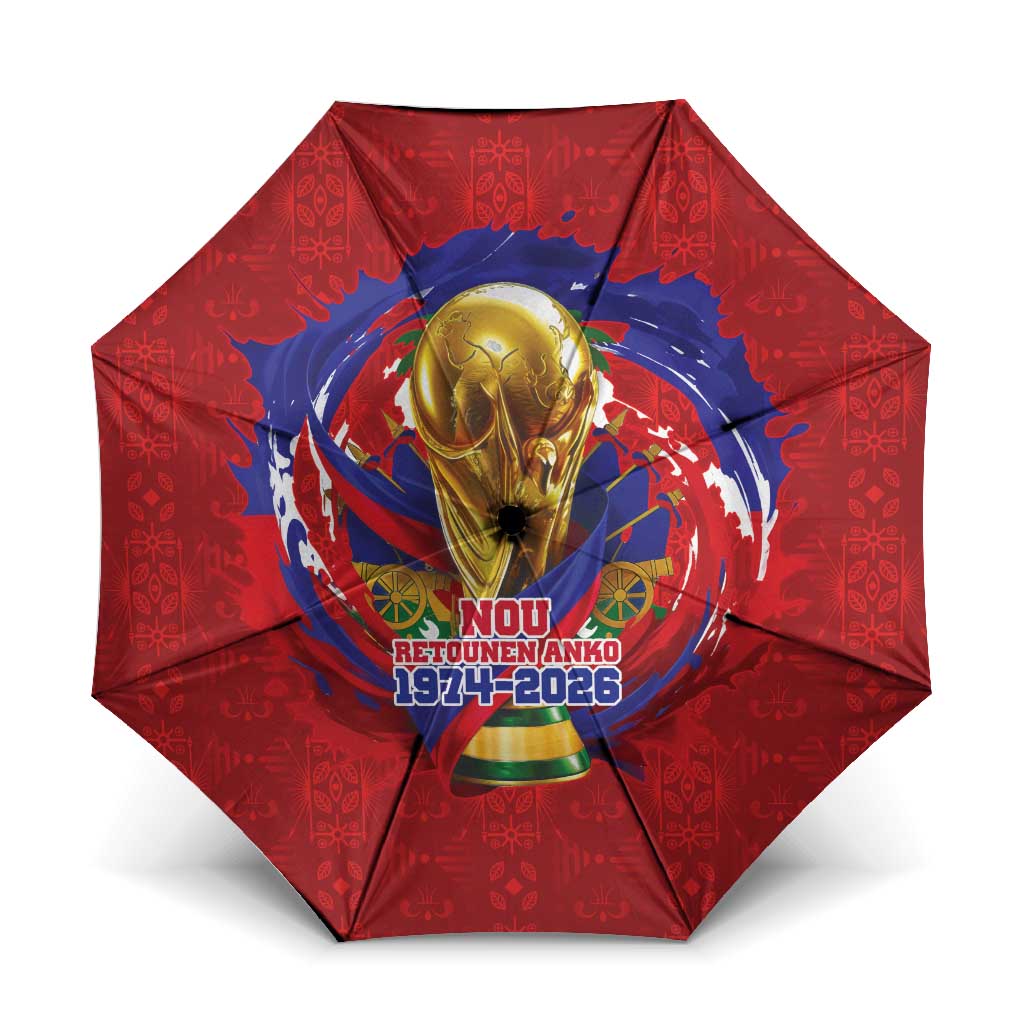 Haiti Grenadye Alaso Umbrella Red Nou Retounen Anko 1974-2026 - Wonder Print Shop