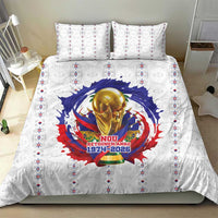 Haiti Grenadye Alaso Bedding Set White Nou Retounen Anko 1974-2026 - Wonder Print Shop