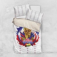 Haiti Grenadye Alaso Bedding Set White Nou Retounen Anko 1974-2026 - Wonder Print Shop