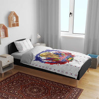 Haiti Grenadye Alaso Bedding Set White Nou Retounen Anko 1974-2026 - Wonder Print Shop