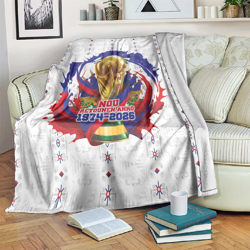 Haiti Grenadye Alaso Blanket White Nou Retounen Anko 1974-2026 - Wonder Print Shop