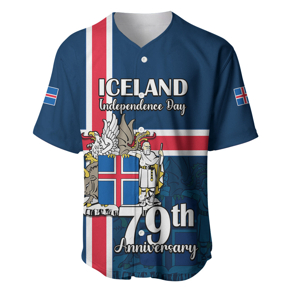 Iceland Baseball Jersey Icelandic National Day LT9 - Wonder Print Shop