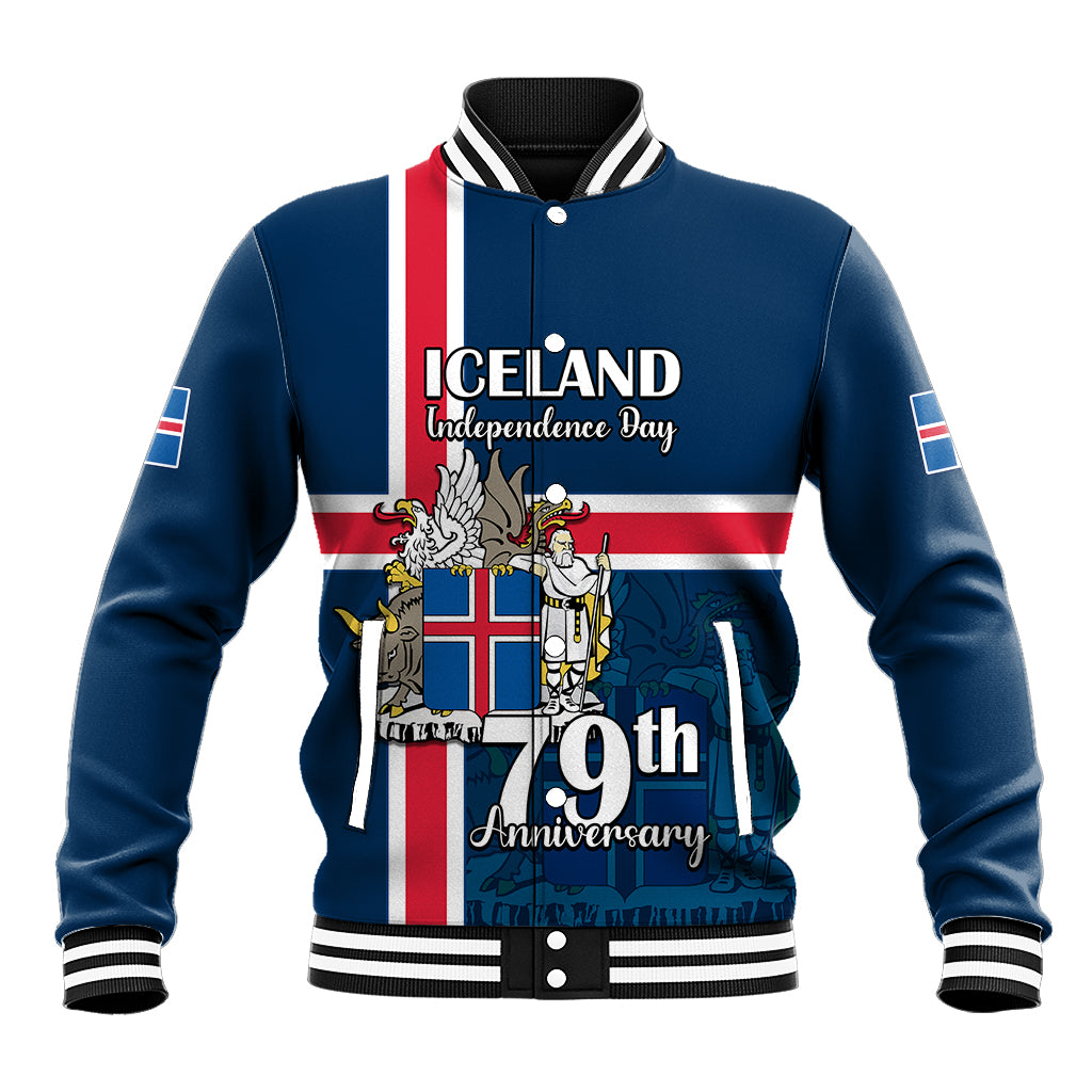 Custom Iceland Baseball Jacket Icelandic National Day LT9 - Wonder Print Shop