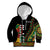 Custom Jundteenth Kid Hoodie Black Jundteenth Freedom Africa Pattern - Wonder Print Shop