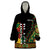 Custom Jundteenth Wearable Blanket Hoodie Black Jundteenth Freedom Africa Pattern - Wonder Print Shop