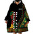 Custom Jundteenth Wearable Blanket Hoodie Black Jundteenth Freedom Africa Pattern - Wonder Print Shop