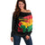 Juneteenth Off Shoulder Sweater Black Independence Day Black History - Wonder Print Shop