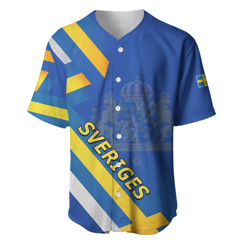 Sweden National Day Baseball Jersey Sveriges Nationaldag Flag Style LT9 - Wonder Print Shop