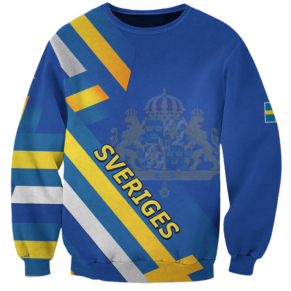 Sweden National Day Sweatshirt Sveriges Nationaldag Flag Style - Wonder Print Shop