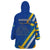 Sweden National Day Wearable Blanket Hoodie Sveriges Nationaldag Flag Style - Wonder Print Shop