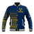 Sweden Tre Kronor Baseball Jacket Sverige With Half Scandinavian Design LT9 - Wonder Print Shop