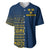 Sweden Tre Kronor Baseball Jersey Sverige With Half Scandinavian Design LT9 - Wonder Print Shop