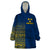 Sweden Tre Kronor Wearable Blanket Hoodie Sverige With Half Scandinavian Design - Wonder Print Shop