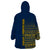 Sweden Tre Kronor Wearable Blanket Hoodie Sverige With Half Scandinavian Design - Wonder Print Shop