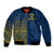 Custom Sweden Tre Kronor Bomber Jacket Sverige With Half Scandinavian Design LT9 - Wonder Print Shop