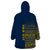 Custom Sweden Tre Kronor Wearable Blanket Hoodie Sverige With Half Scandinavian Design - Wonder Print Shop