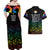 Canada LGBT History Month Couples Matching Off Shoulder Maxi Dress and Hawaiian Shirt Hugging Rainbow Maple Leaves LT9 - Wonder Print Shop