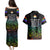 Canada LGBT History Month Couples Matching Puletasi Dress and Hawaiian Shirt Hugging Rainbow Maple Leaves LT9 - Wonder Print Shop