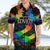 Canada LGBT History Month Hawaiian Shirt Hugging Rainbow Maple Leaves - Wonder Print Shop