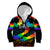 Canada LGBT History Month Kid Hoodie Hugging Rainbow Maple Leaves - Wonder Print Shop