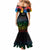 Canada LGBT History Month Mermaid Dress Hugging Rainbow Maple Leaves - Wonder Print Shop