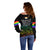 Canada LGBT History Month Off Shoulder Sweater Hugging Rainbow Maple Leaves - Wonder Print Shop