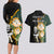 South Africa Protea and New Zealand Couples Matching Long Sleeve Bodycon Dress and Hawaiian Shirt Go All Black-Springboks Rugby with Kente And Maori LT9 - Wonder Print Shop