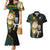 South Africa Protea and New Zealand Couples Matching Mermaid Dress And Hawaiian Shirt Go All Black-Springboks Rugby with Kente And Maori LT9 - Wonder Print Shop